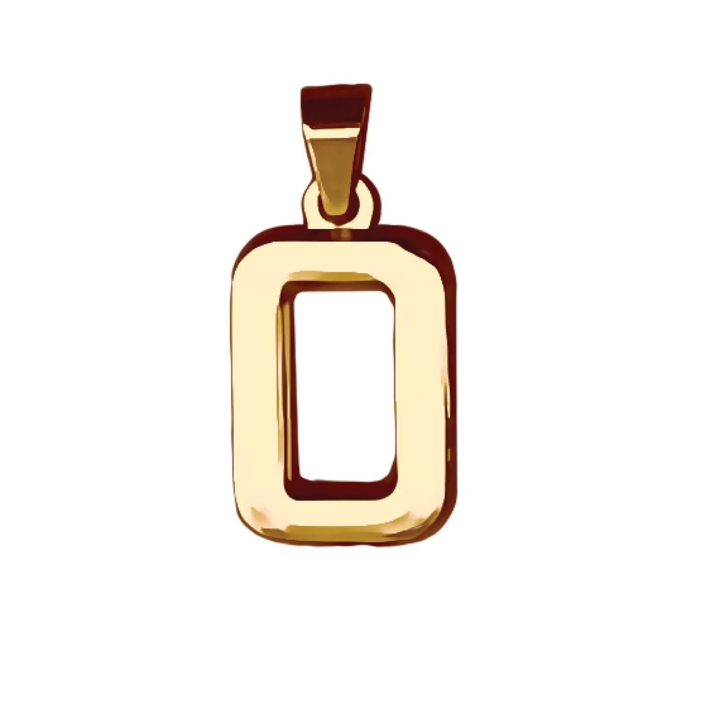 Pro Number Pendant - 14K Gold Plated Stainless Steel