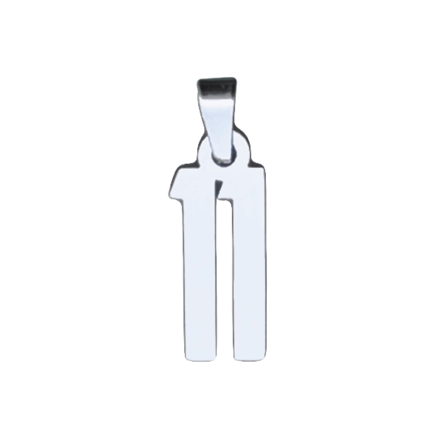Custom Number Pendant Necklace - Stainless Steel