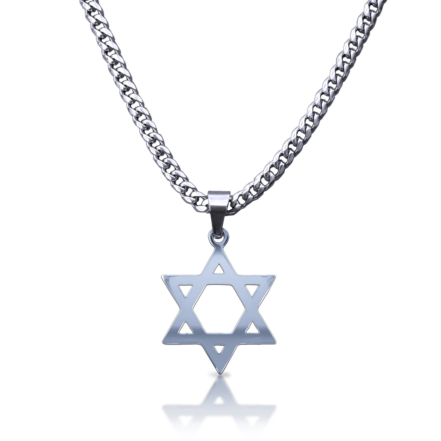 Pro Star of David Pendant Necklace - Stainless Steel