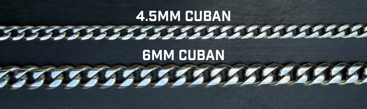 Chain thickness comparison