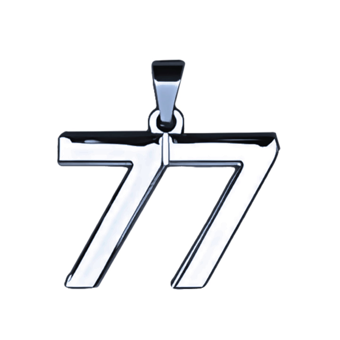 Pro Number Pendant - Stainless Steel