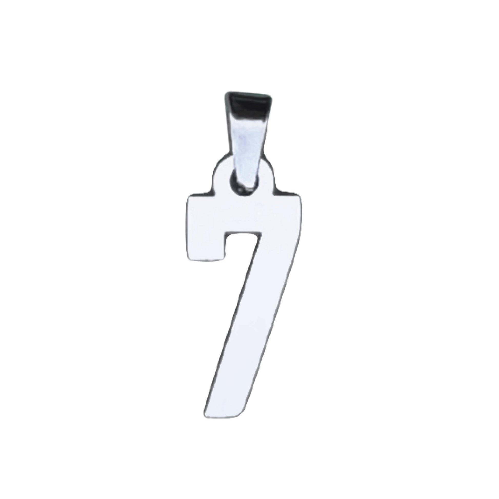 Custom Number Pendant Necklace - Stainless Steel