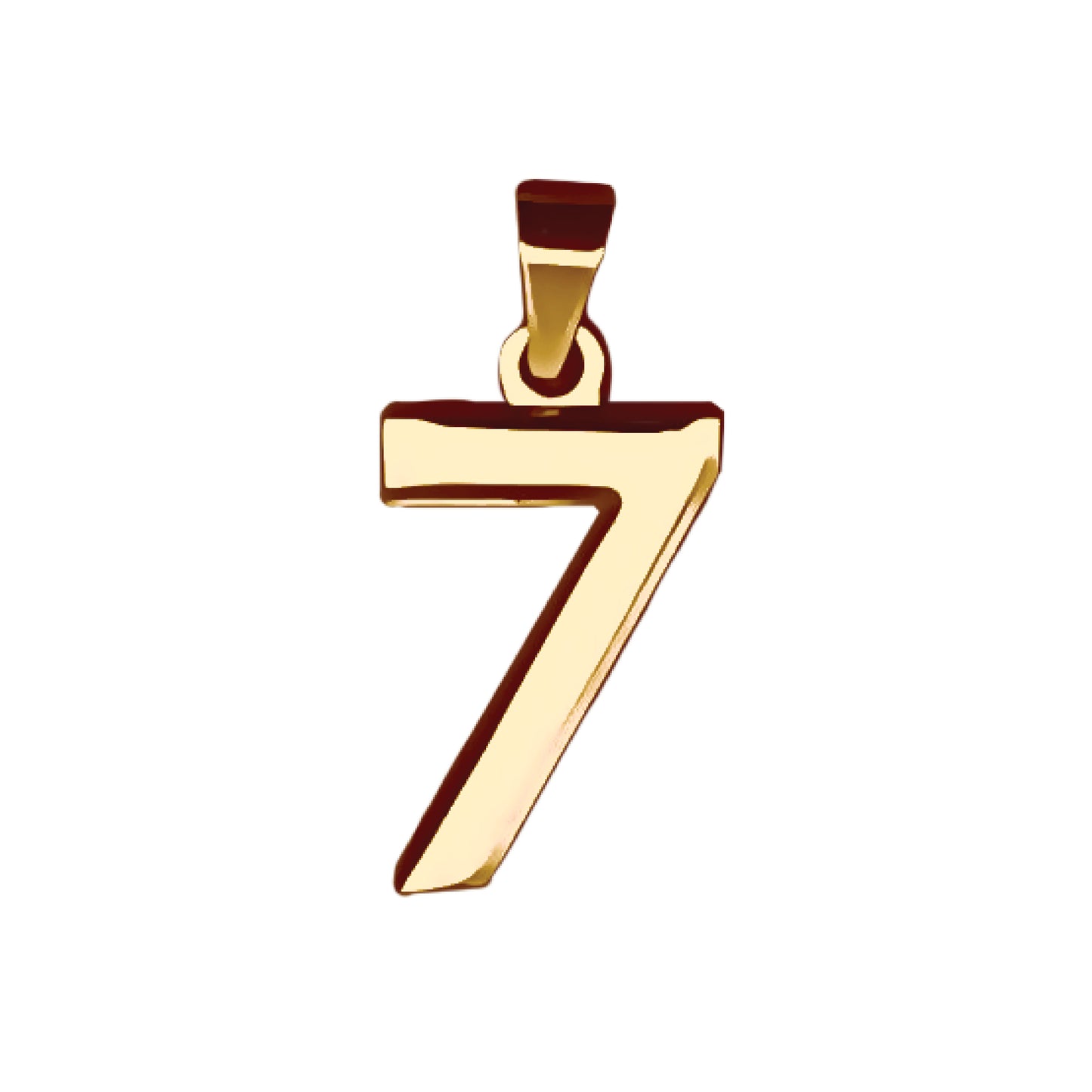 Pro Number Pendant - 14K Gold Plated Stainless Steel
