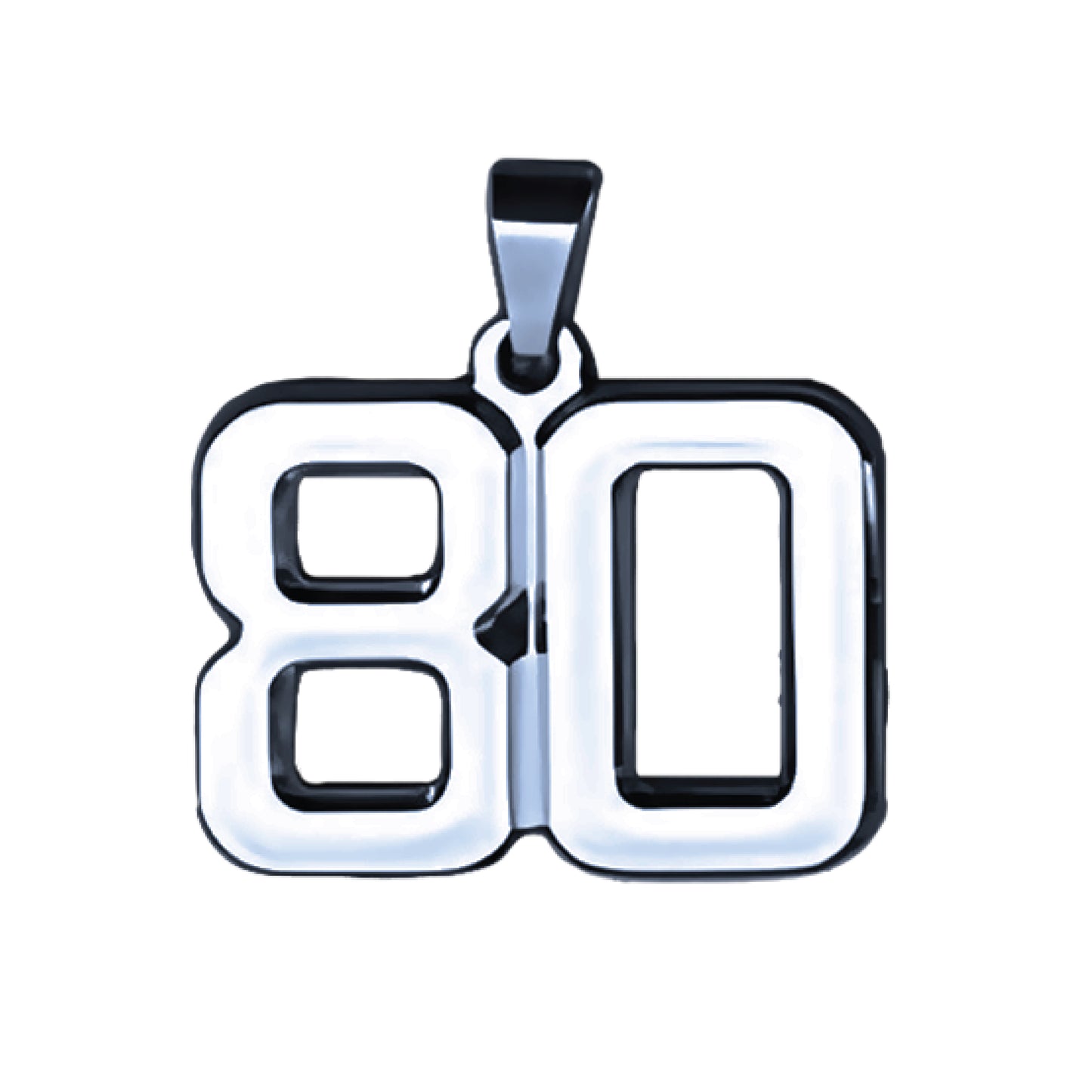 Pro Number Pendant - Stainless Steel