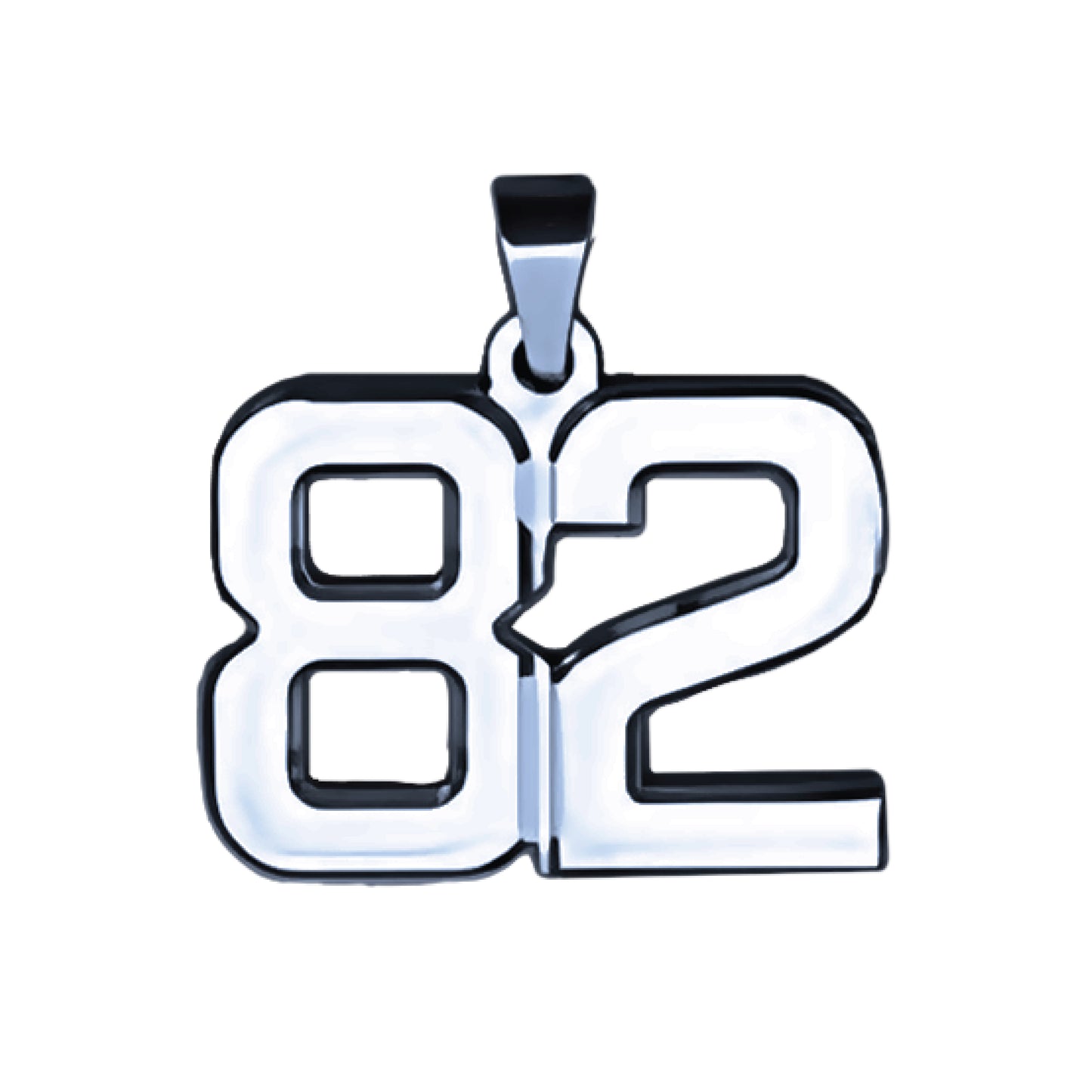 Pro Number Pendant - Stainless Steel