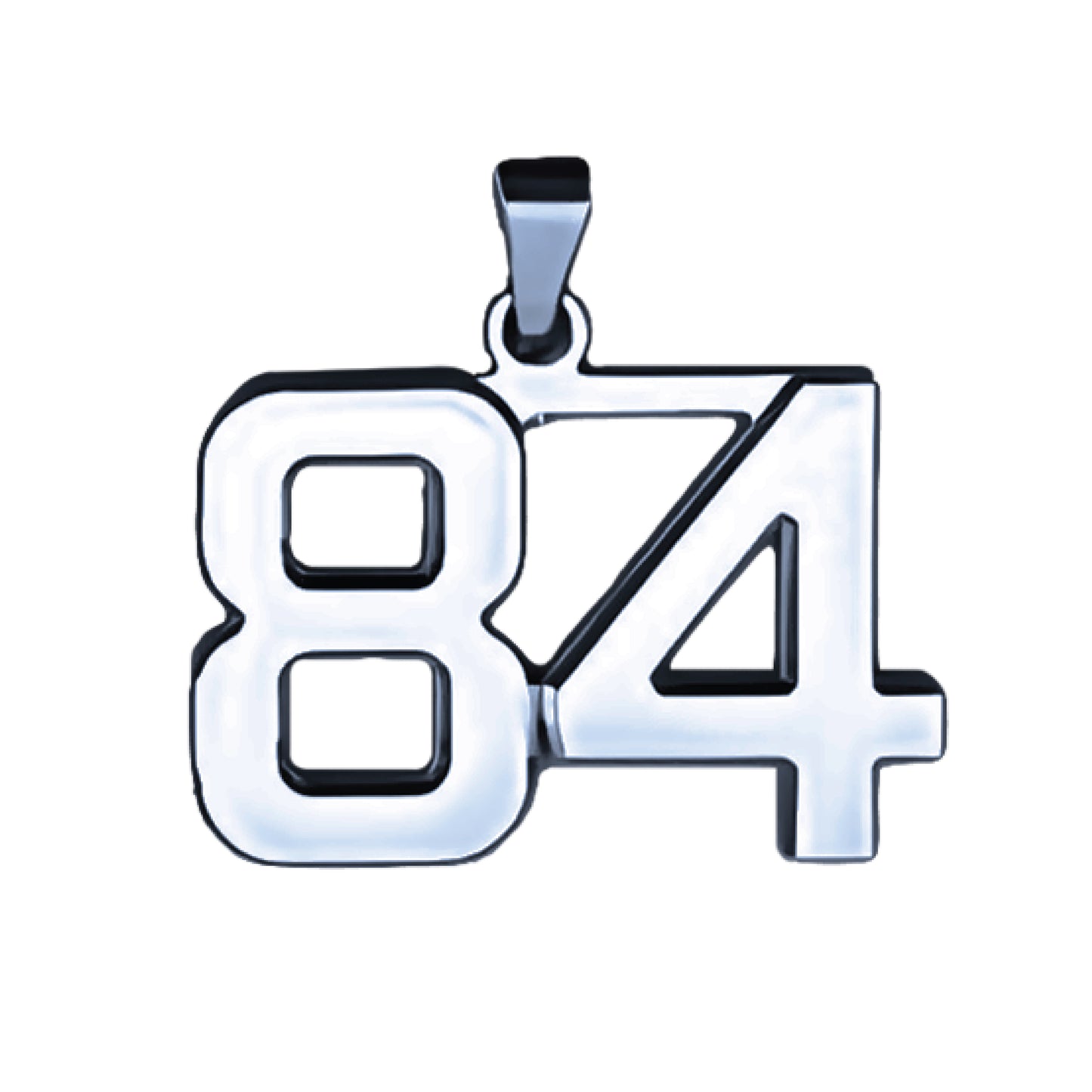 Pro Number Pendant - Stainless Steel
