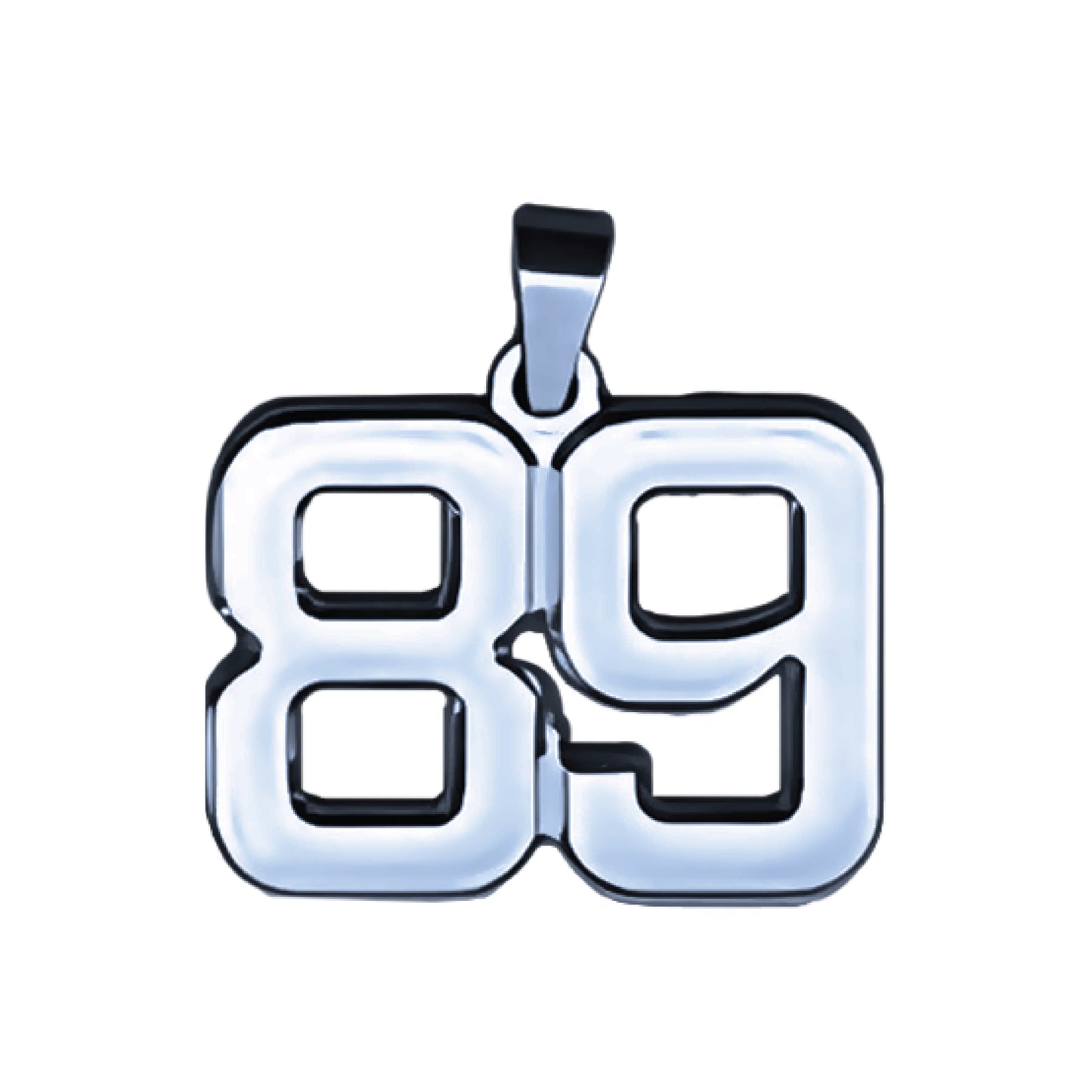 Pro Number Pendant - Stainless Steel