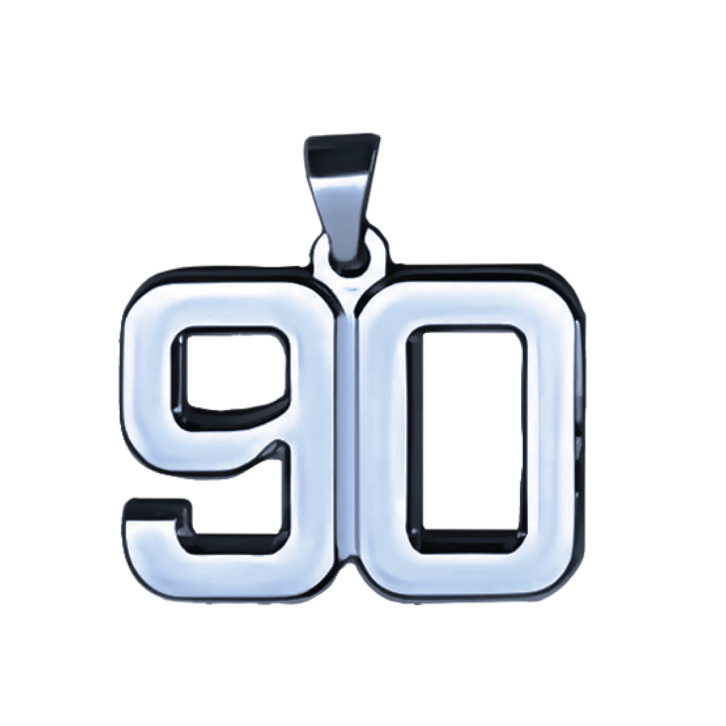 Pro Number Pendant - Stainless Steel