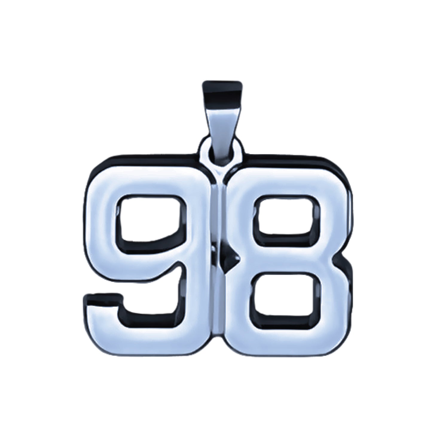 Pro Number Pendant - Stainless Steel