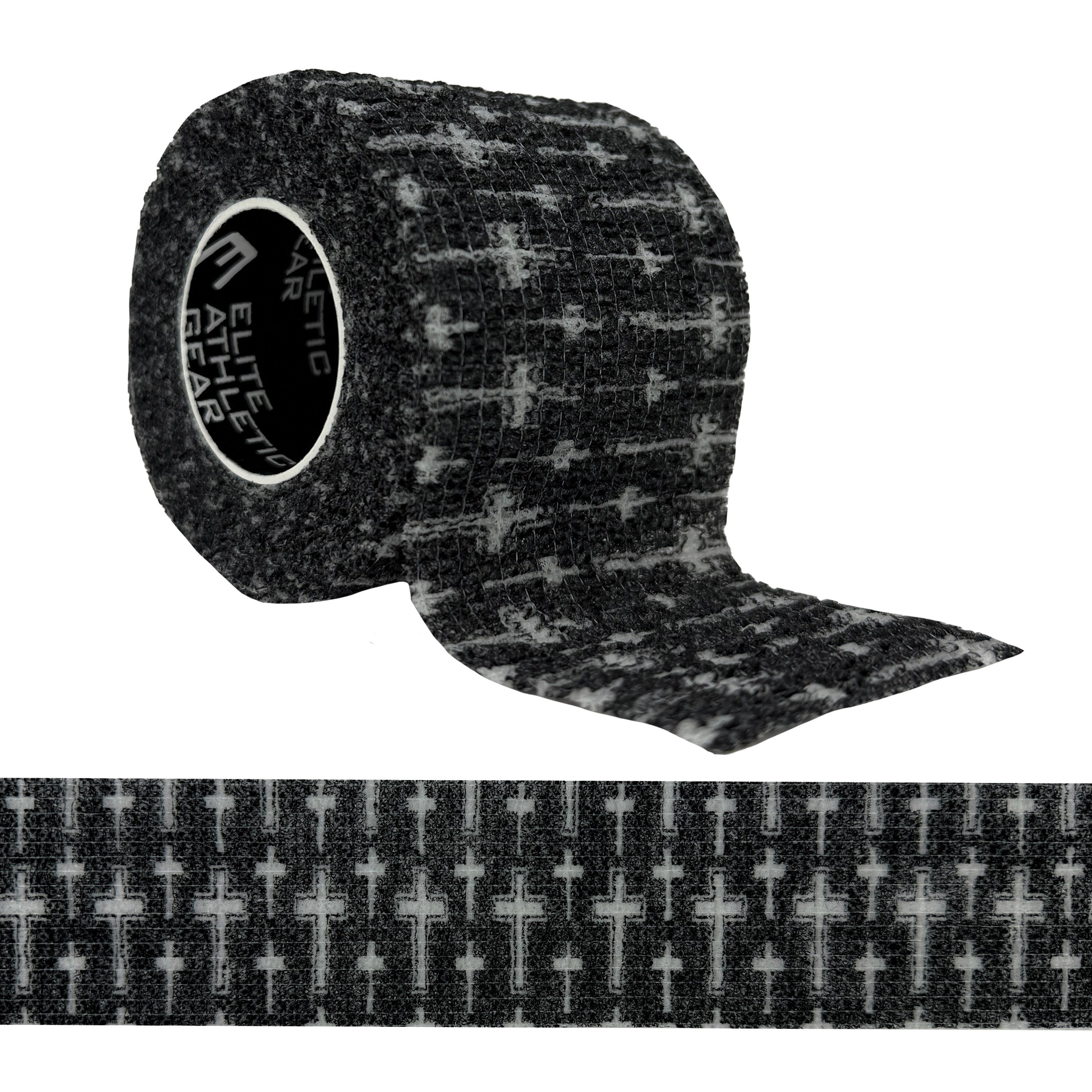 Faith Cross Black Self Stick Athletic Tape