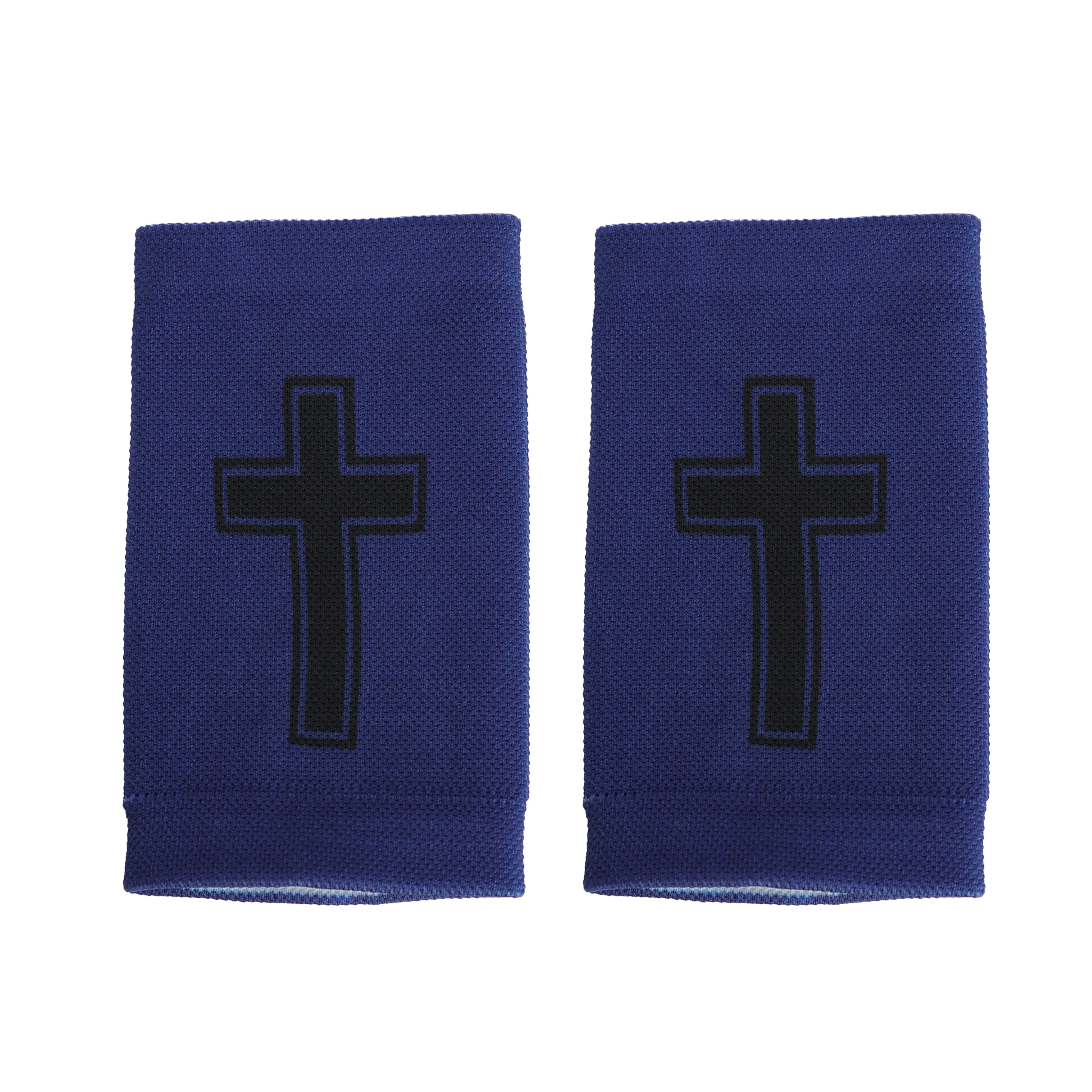 Faith Cross Blue Wrist Support Sleeves