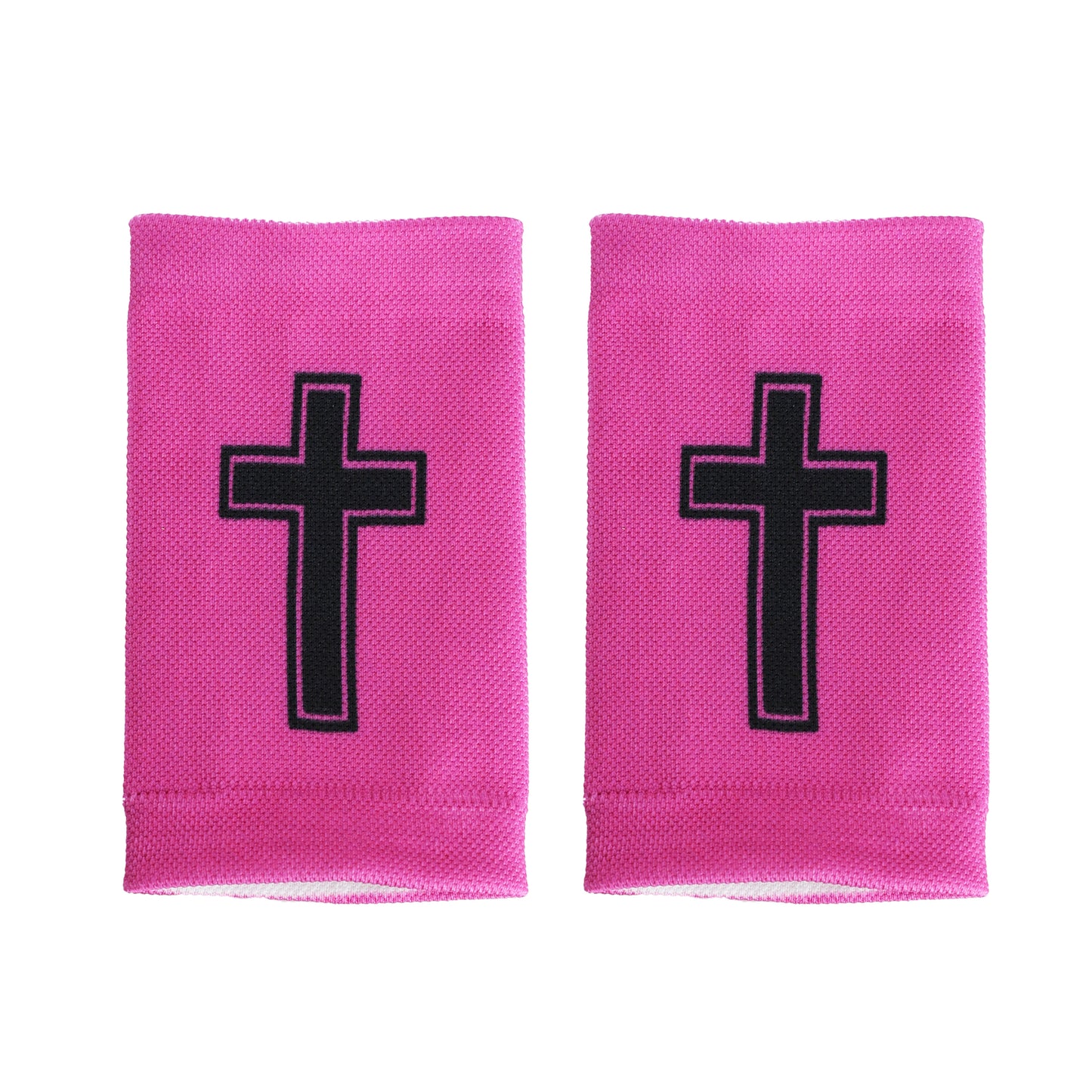 Faith Cross Pink Wrist Support Sleeves