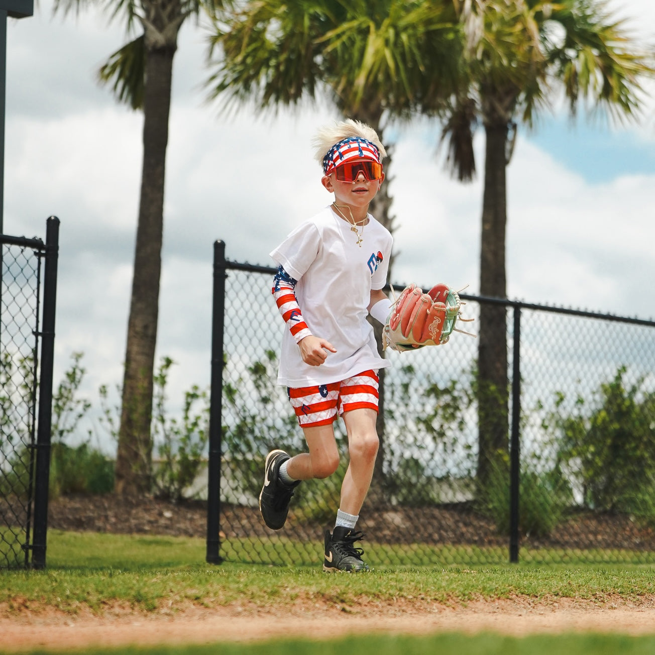 Memorial Day Pack | Shorts, Sunglasses, Arm Sleeve & Headband