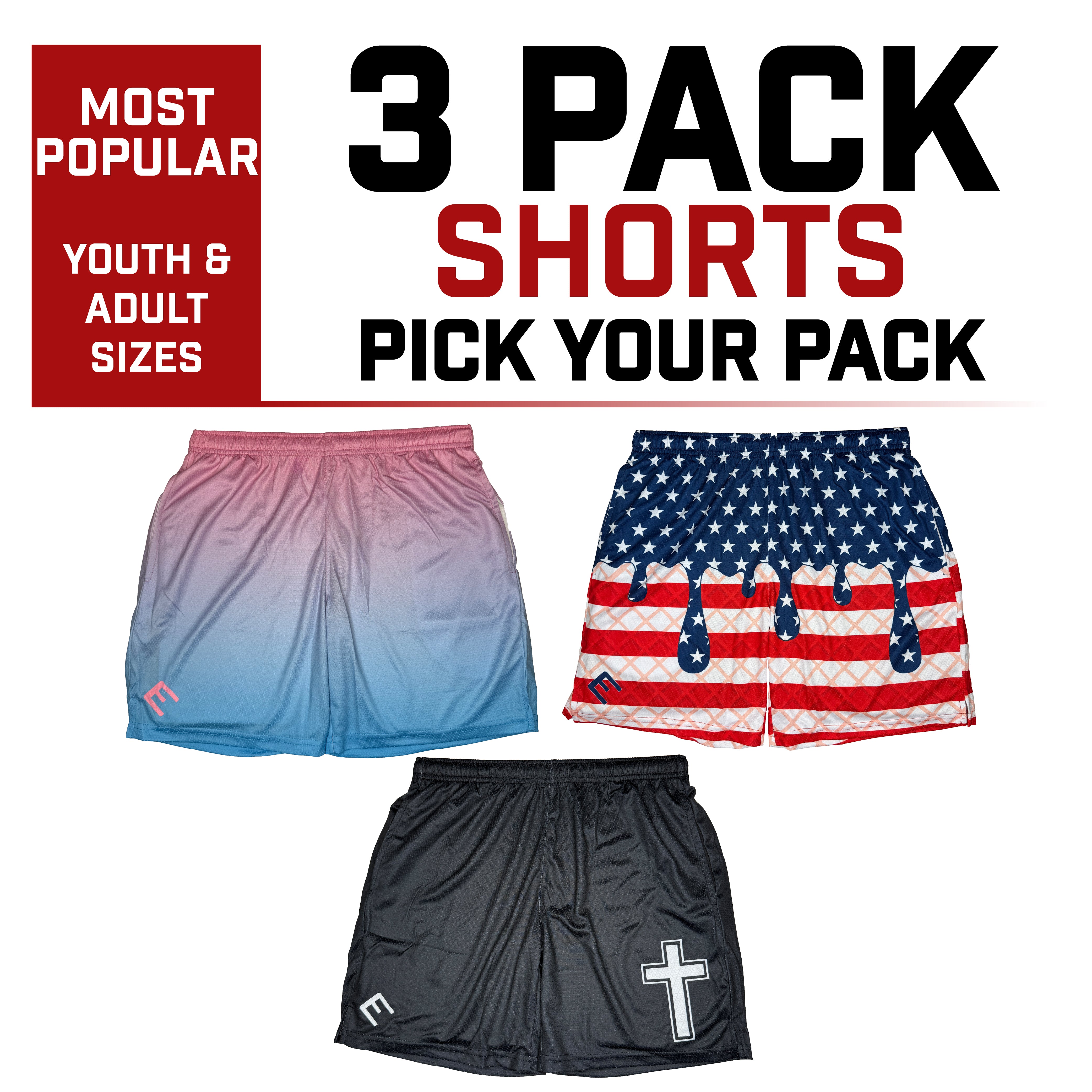 3 Pack Shorts | Pick Your Pack