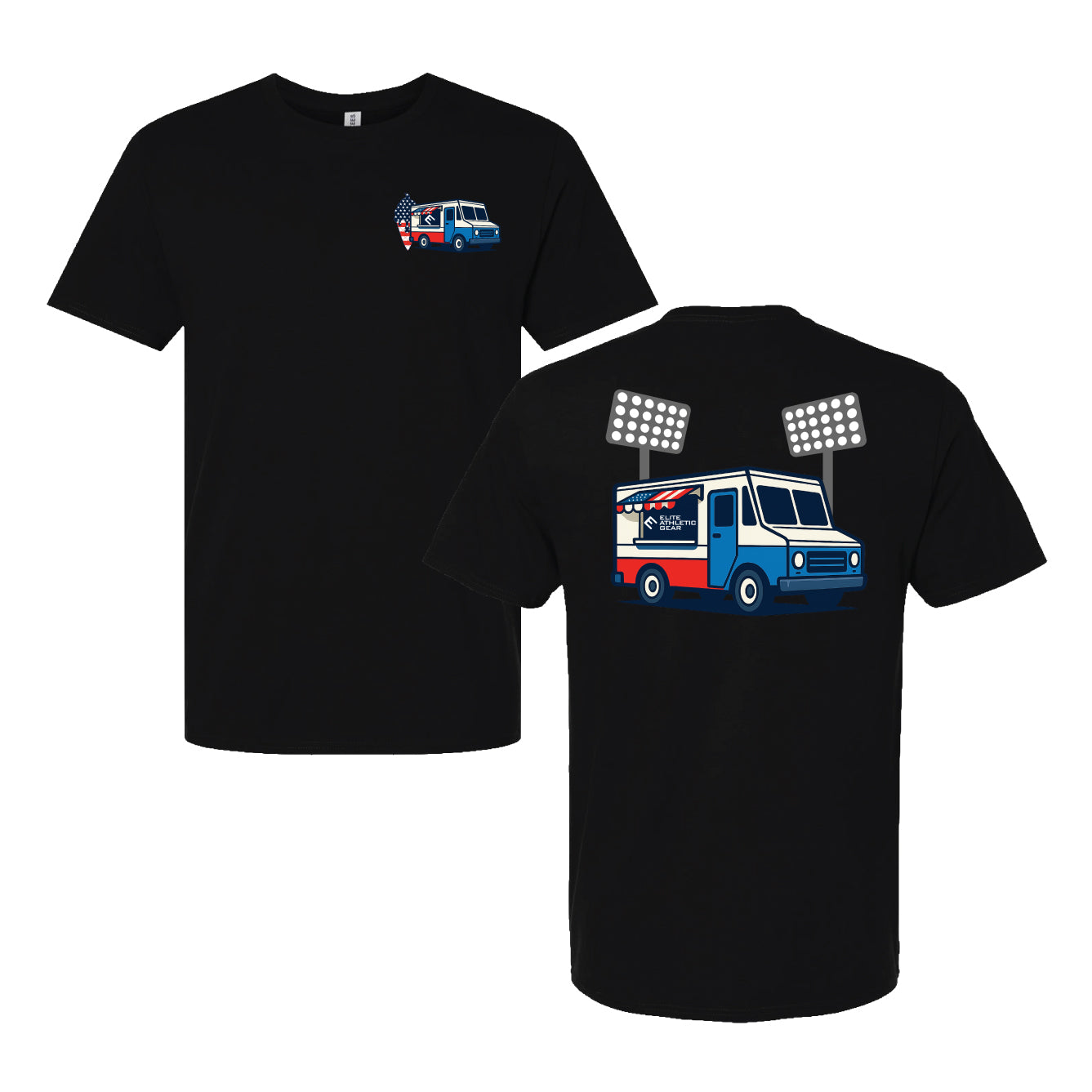 USA Flag Ice Cream Truck T-Shirt