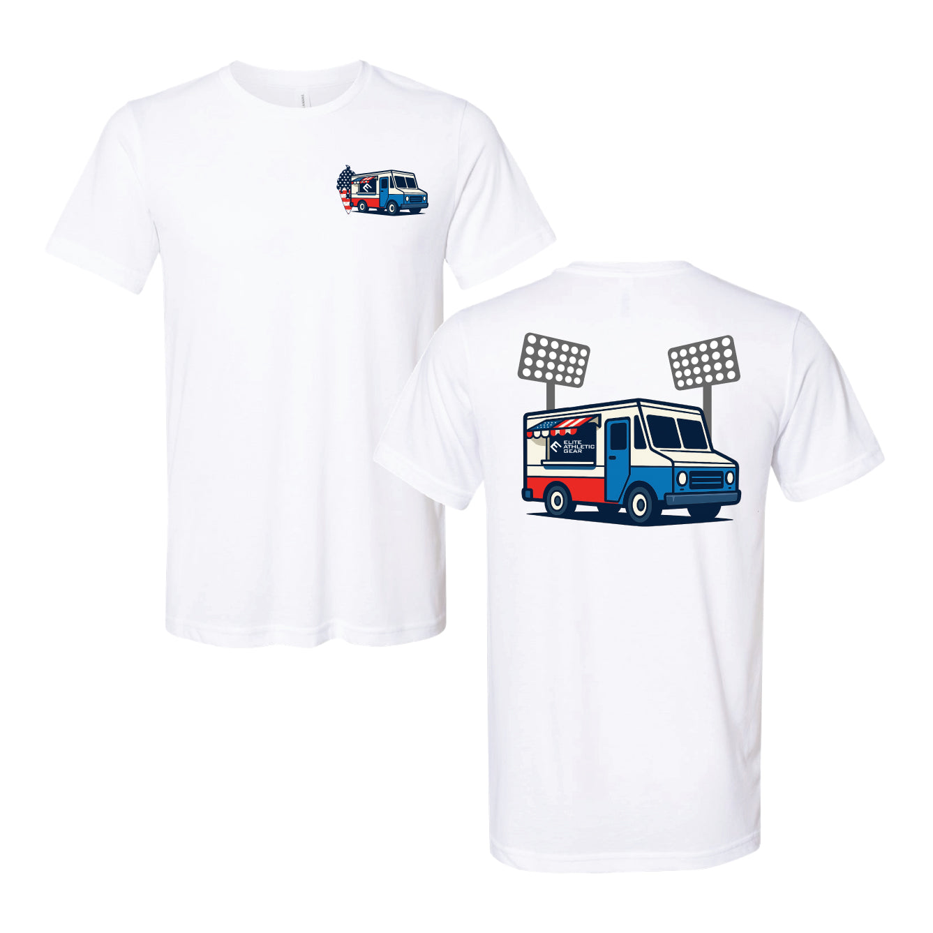 USA Flag Ice Cream Truck T-Shirt