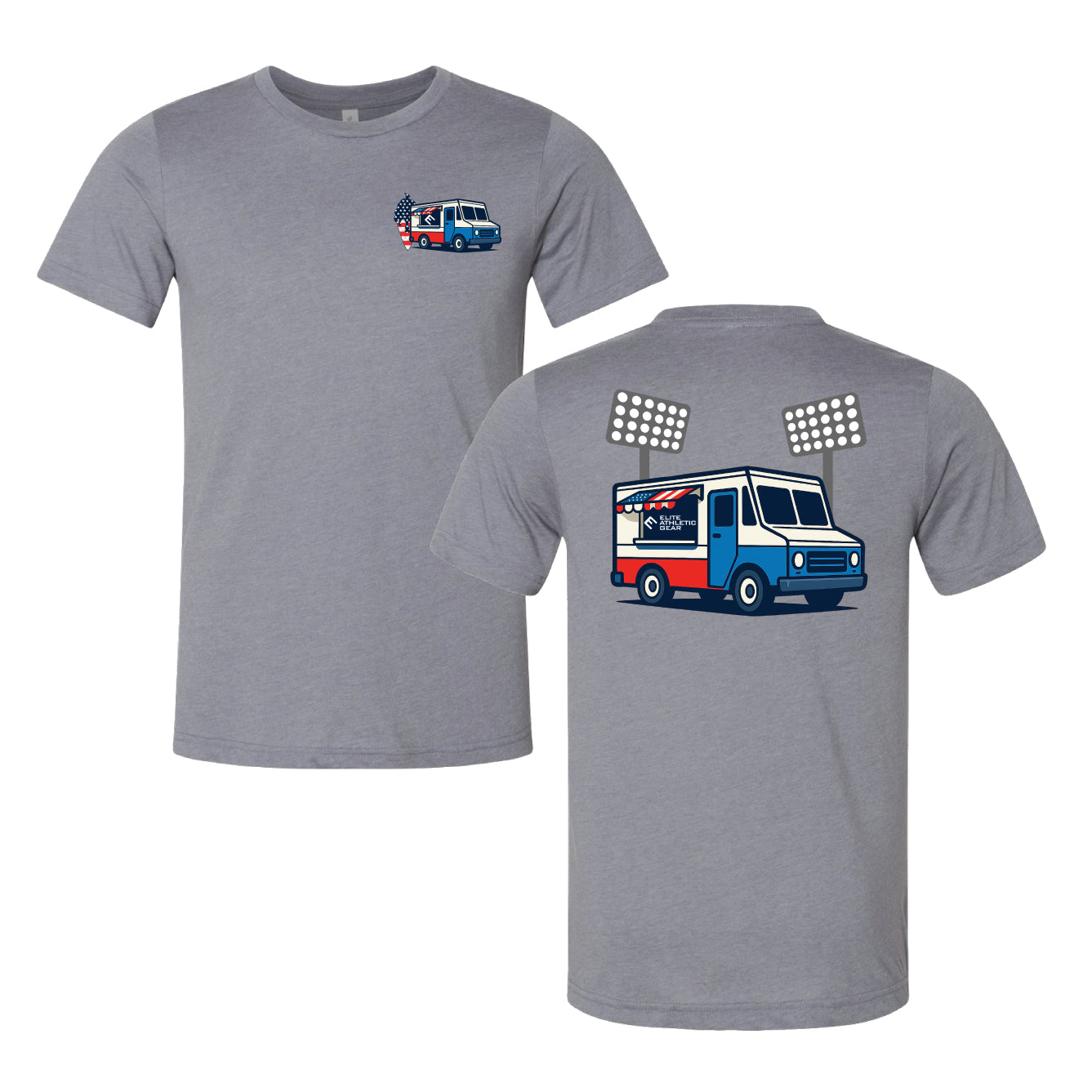 USA Flag Ice Cream Truck T-Shirt