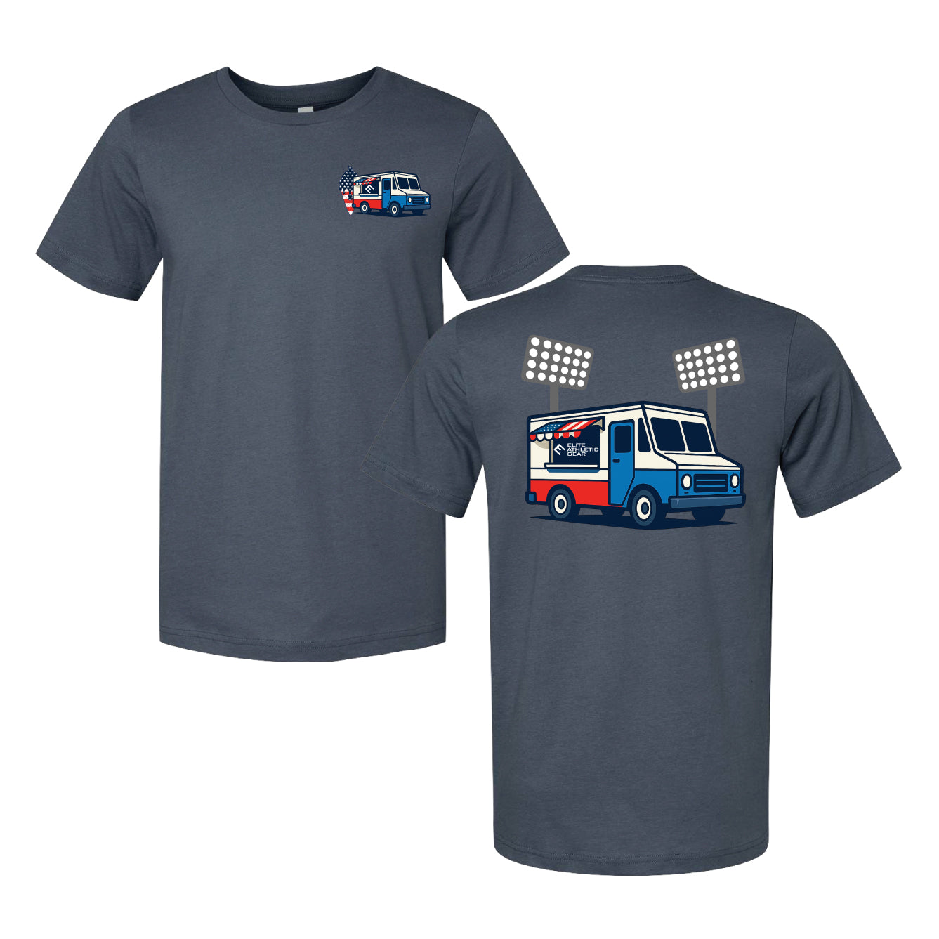 USA Flag Ice Cream Truck T-Shirt