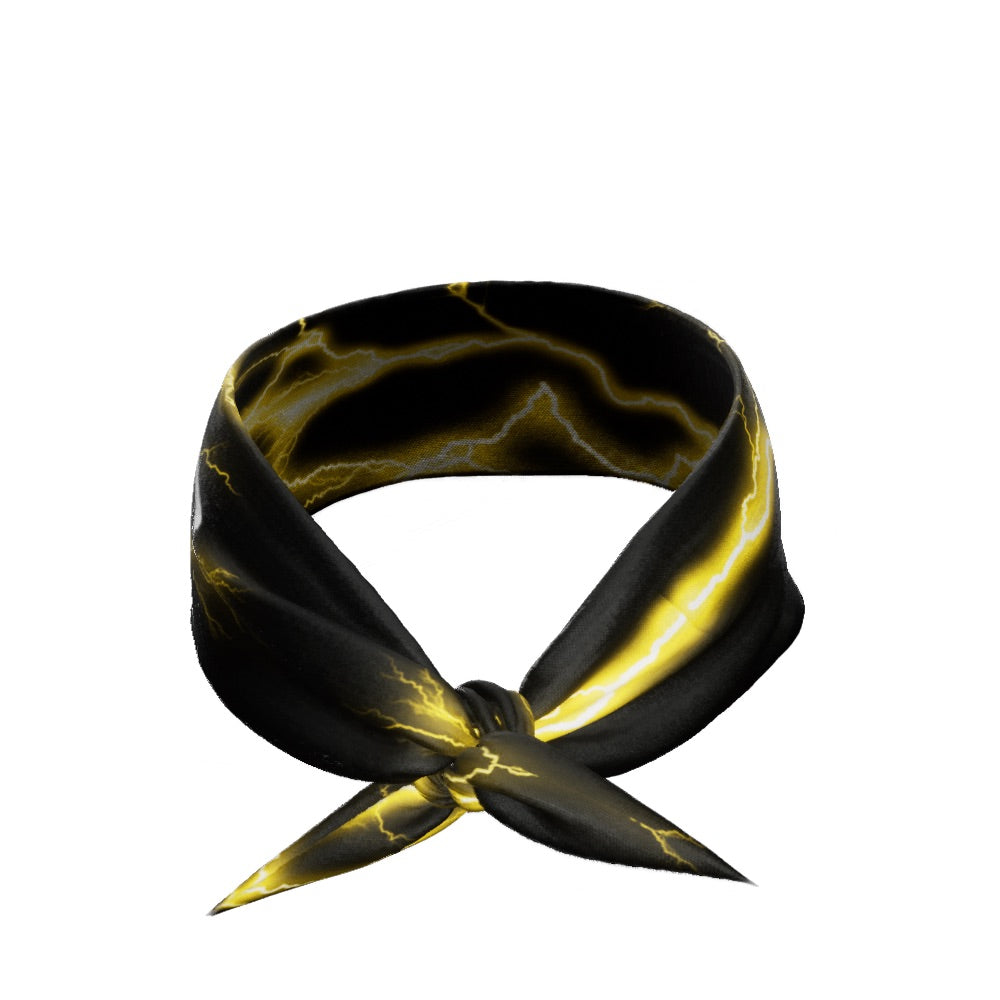 Yellow Lightning Tie Headband