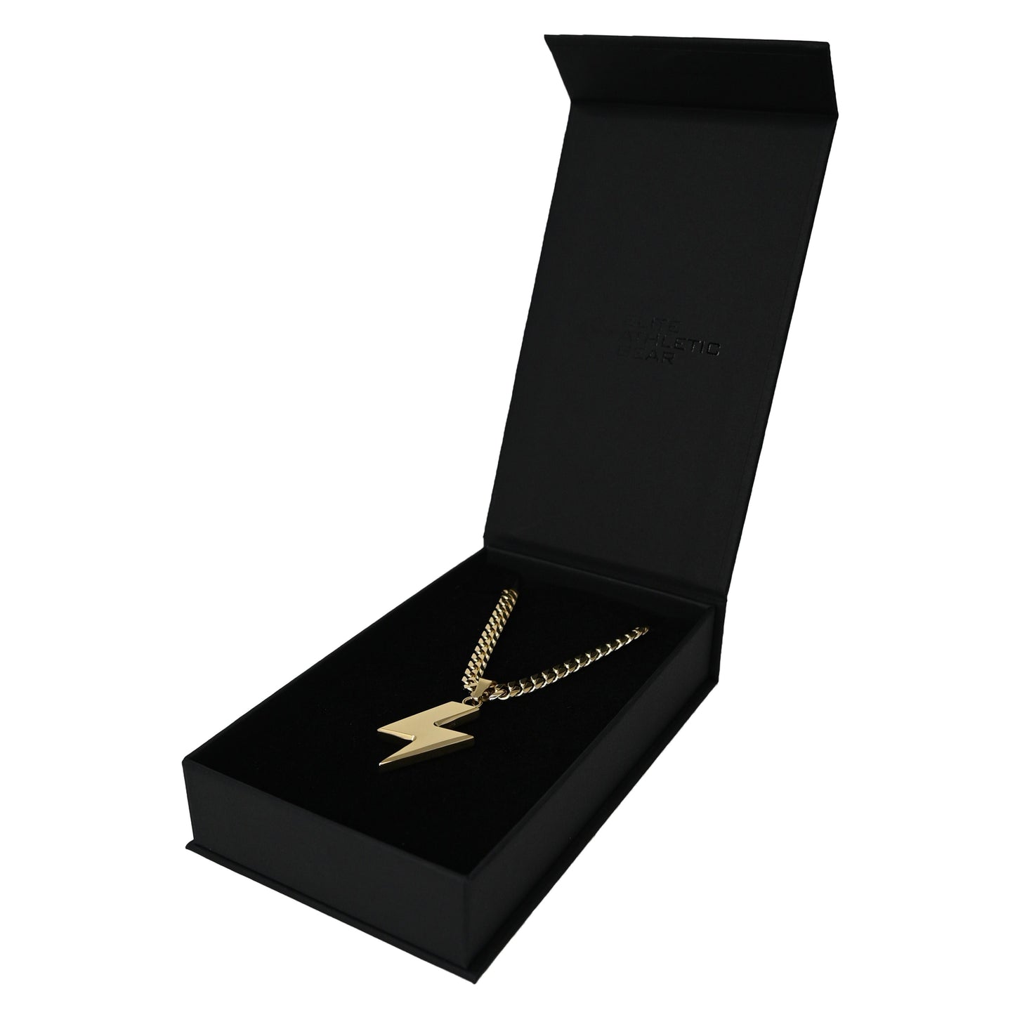 Pro Lightning Bolt Pendant Necklace - 14K Gold Plated Stainless Steel