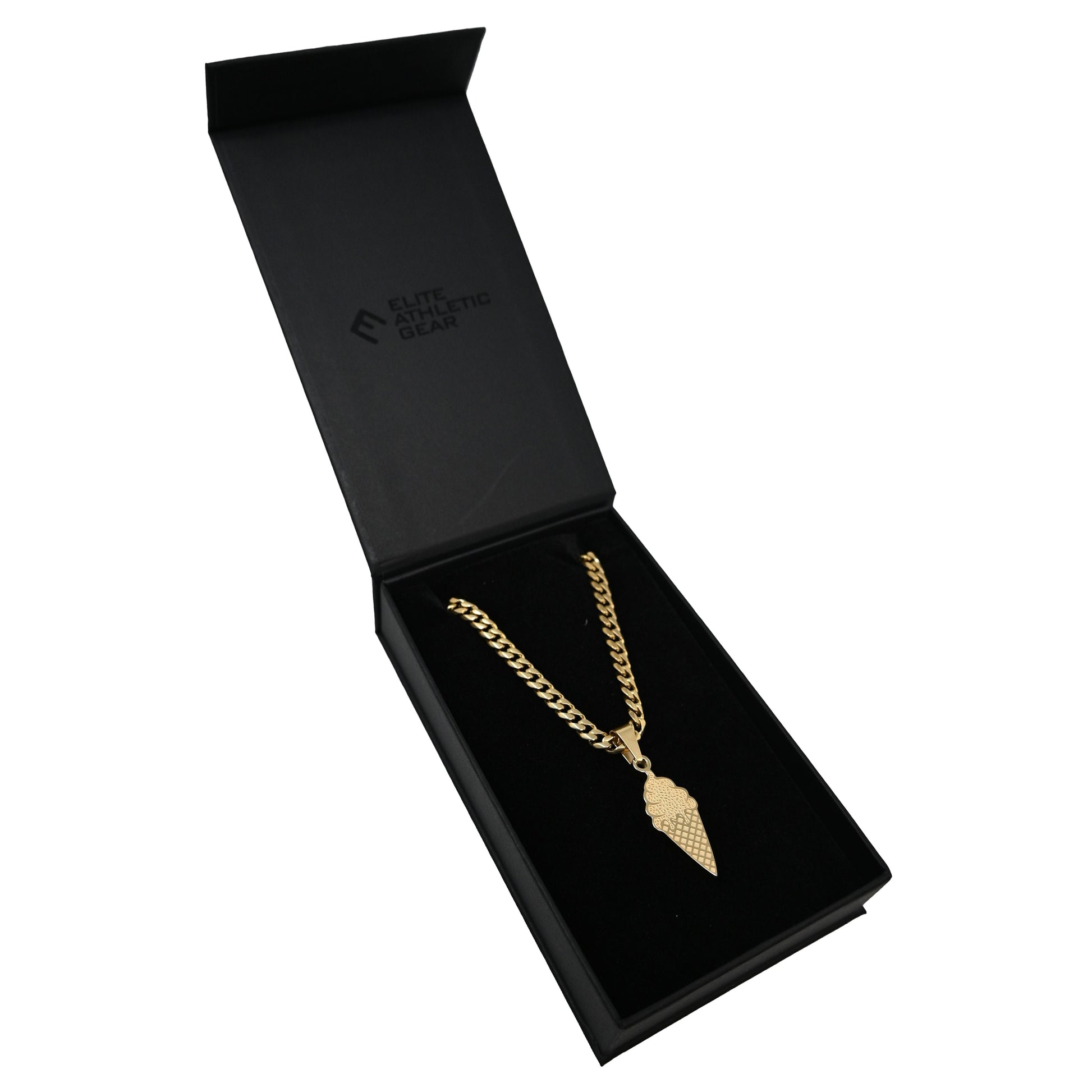 Pro Ice Cream Pendant Necklace - 14K Gold Plated Stainless Steel