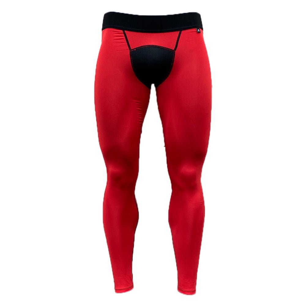 Red Compression Tights Elite Athletic Gear