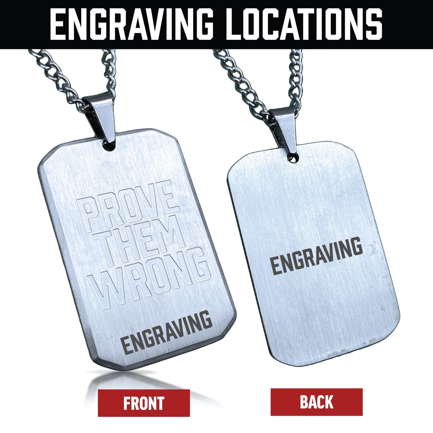 Prove Them Wrong Pendant Necklace - Stainless Steel