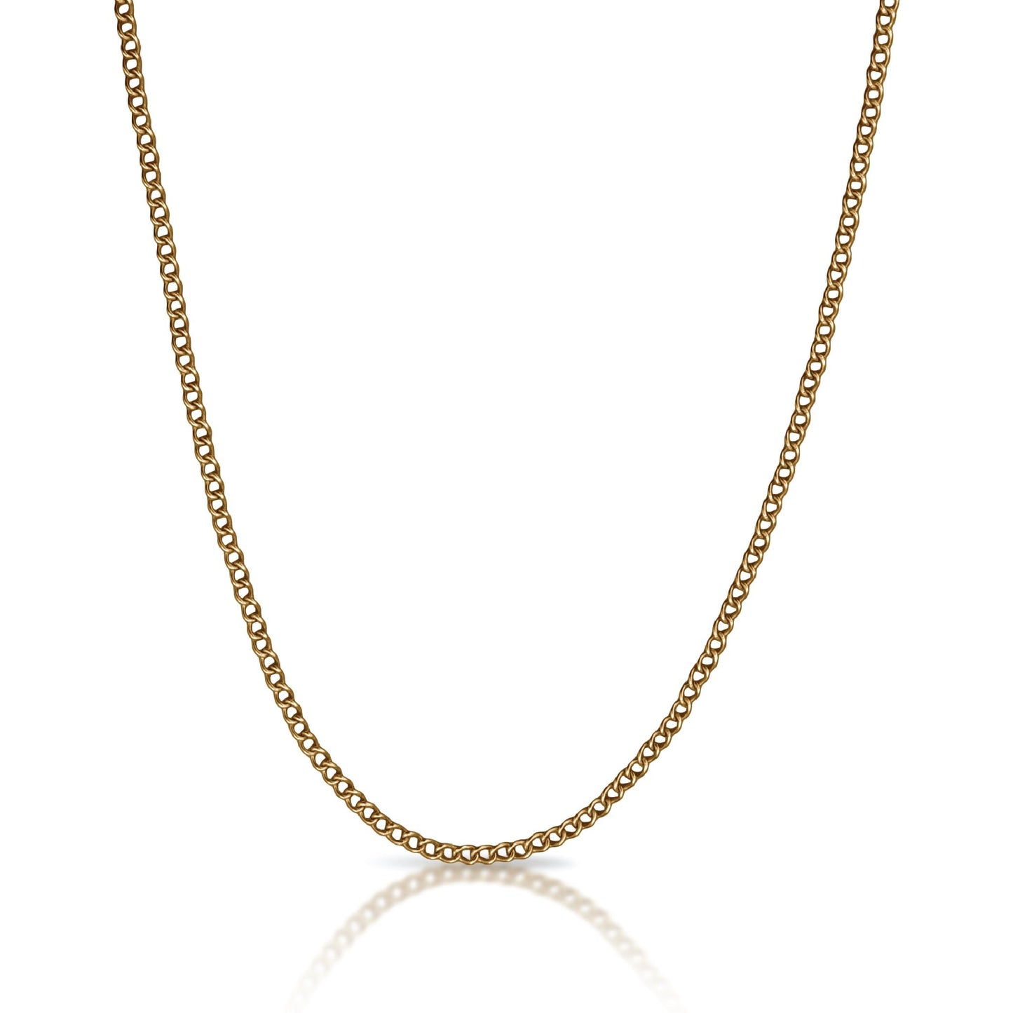 3mm Chain Necklace - 14K Gold Plated Stainless Steel