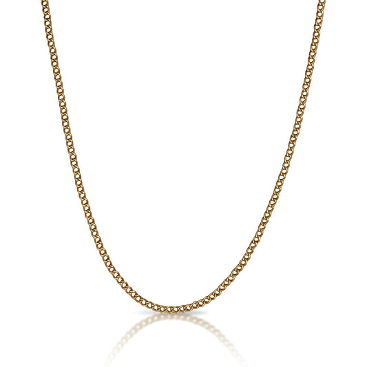 3mm Chain Necklace - 14K Gold Plated Stainless Steel
