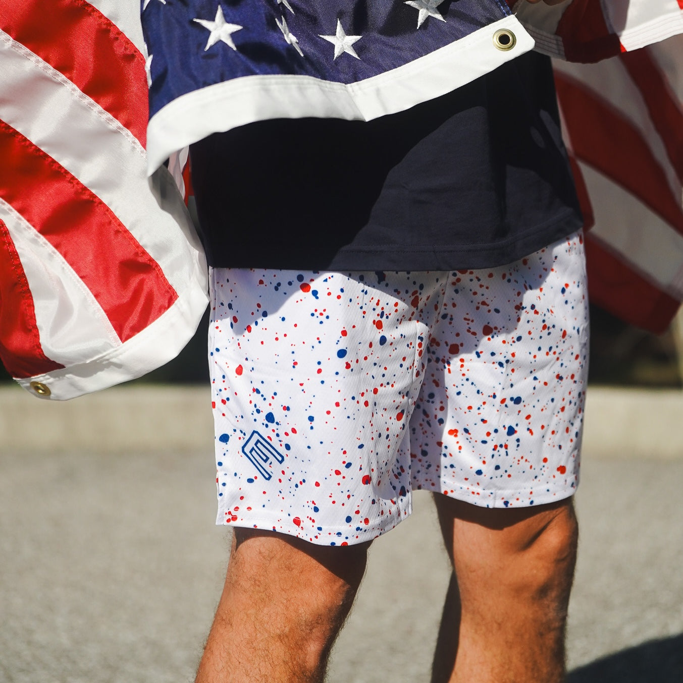 Red, White & Relentless Shorts