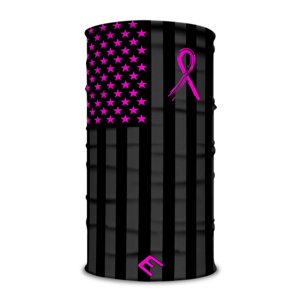 Shadow USA Flag - Breast Cancer Awareness Multi-Use Face Bandana