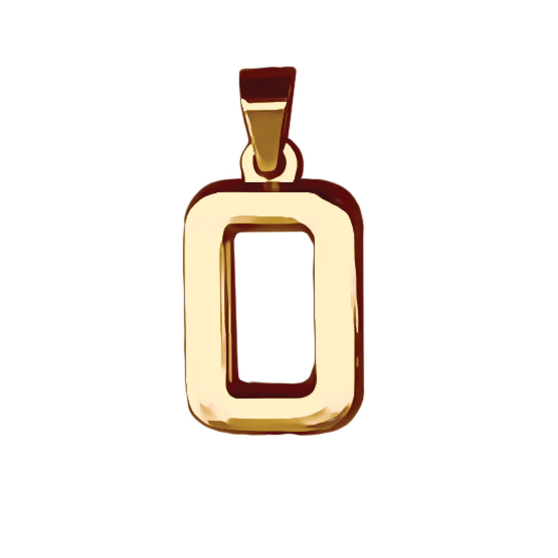 Pro Number Pendant - 14K Gold Plated Stainless Steel