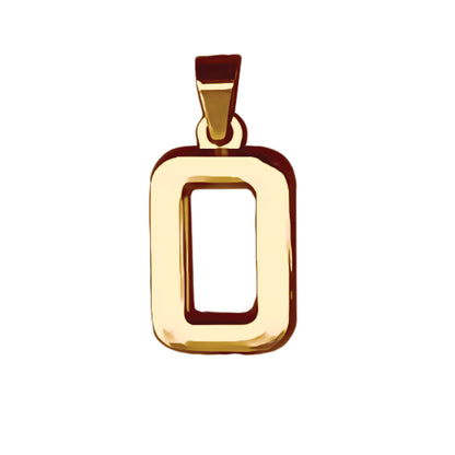 Pro Number Pendant - 14K Gold Plated Stainless Steel