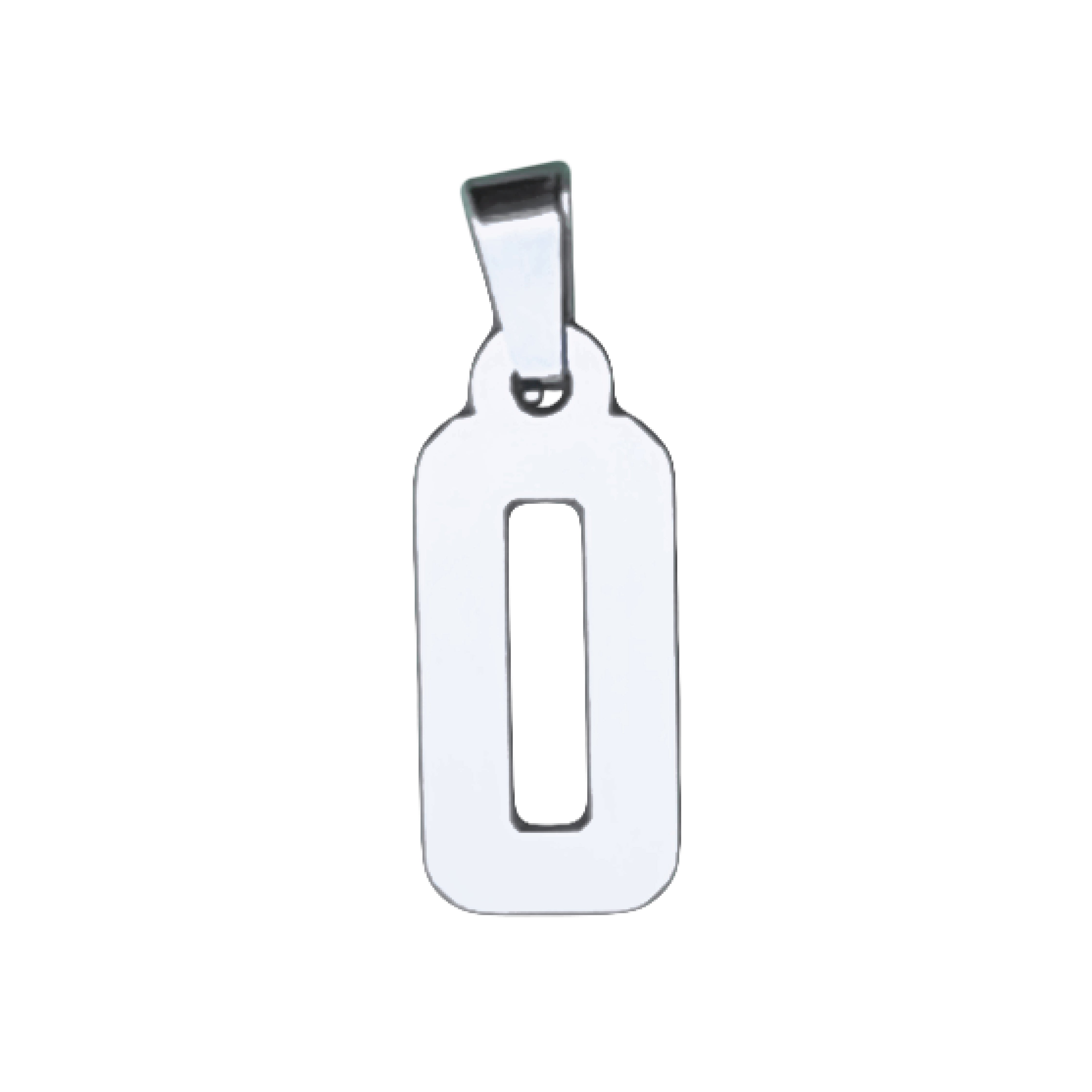 Custom Number Pendant Necklace - Stainless Steel