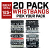 20 FOR $65 WRISTBANDS