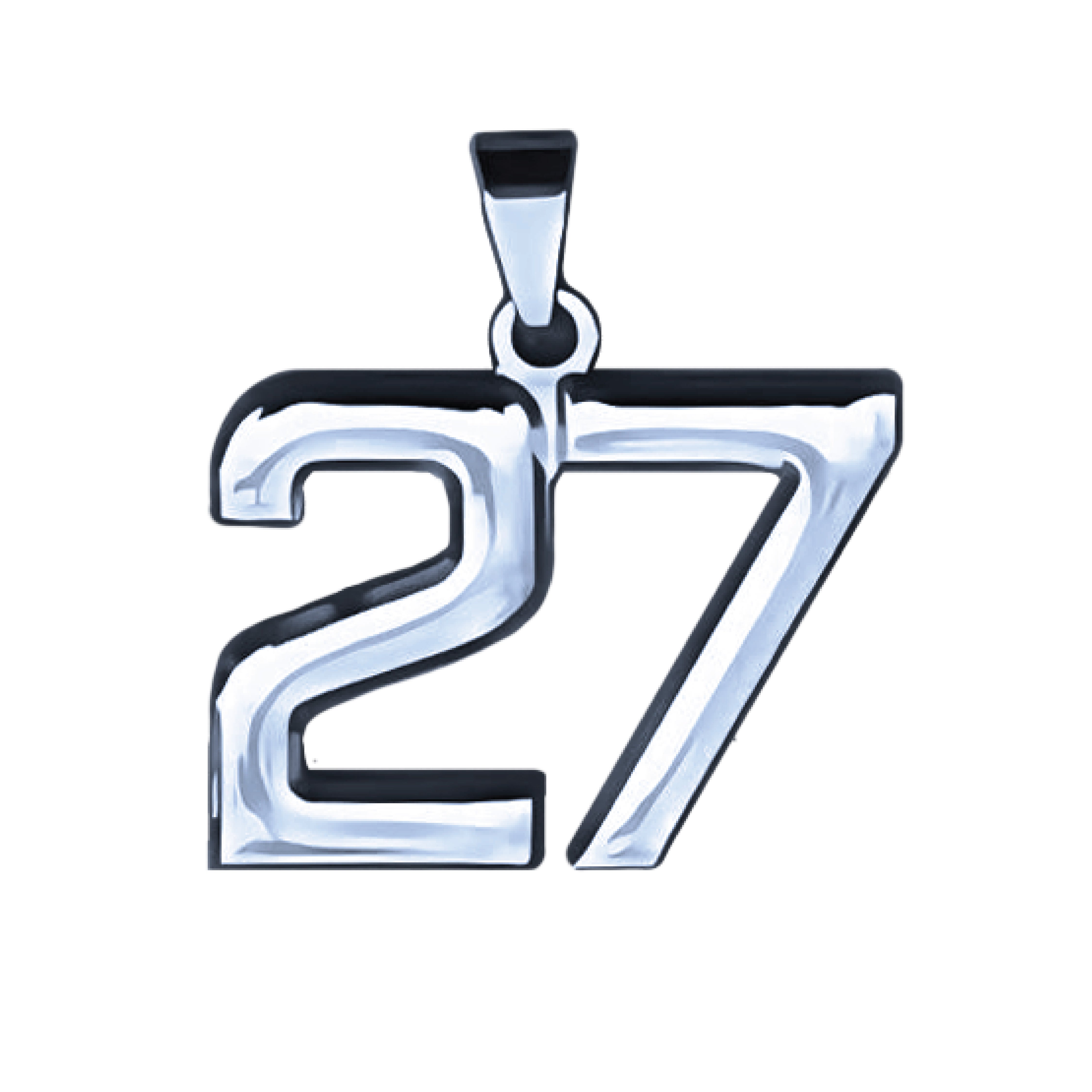 Pro Number Pendant Necklace - Stainless Steel