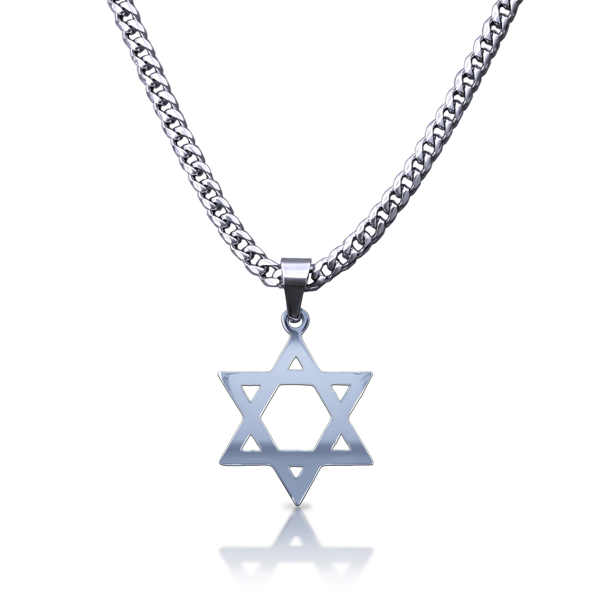 Pro Star of David Pendant Necklace - Stainless Steel