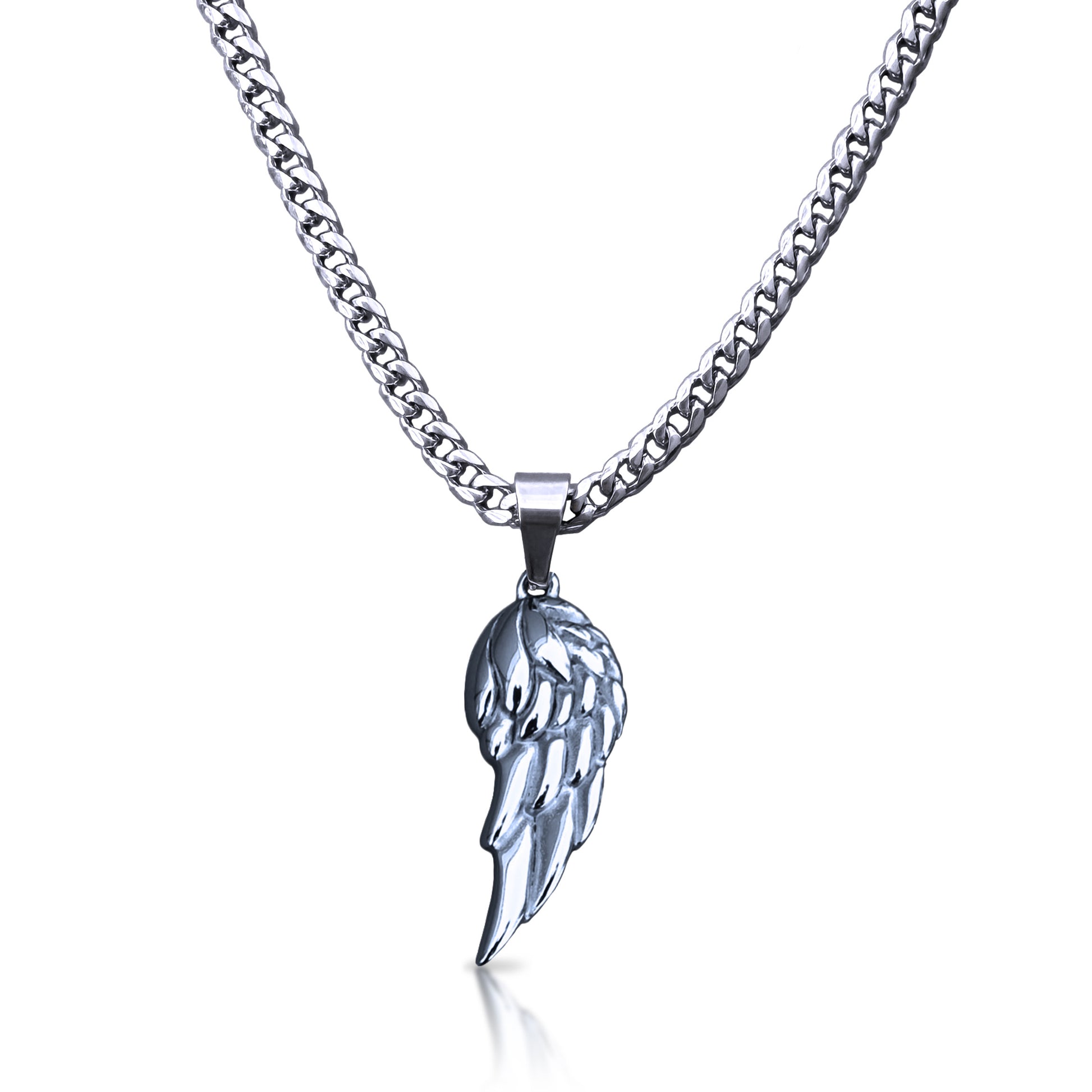 Pro Wing Pendant Necklace - Stainless Steel