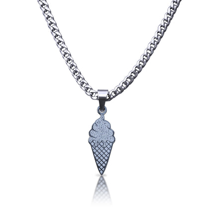 Pro Ice Cream Pendant Necklace - Stainless Steel