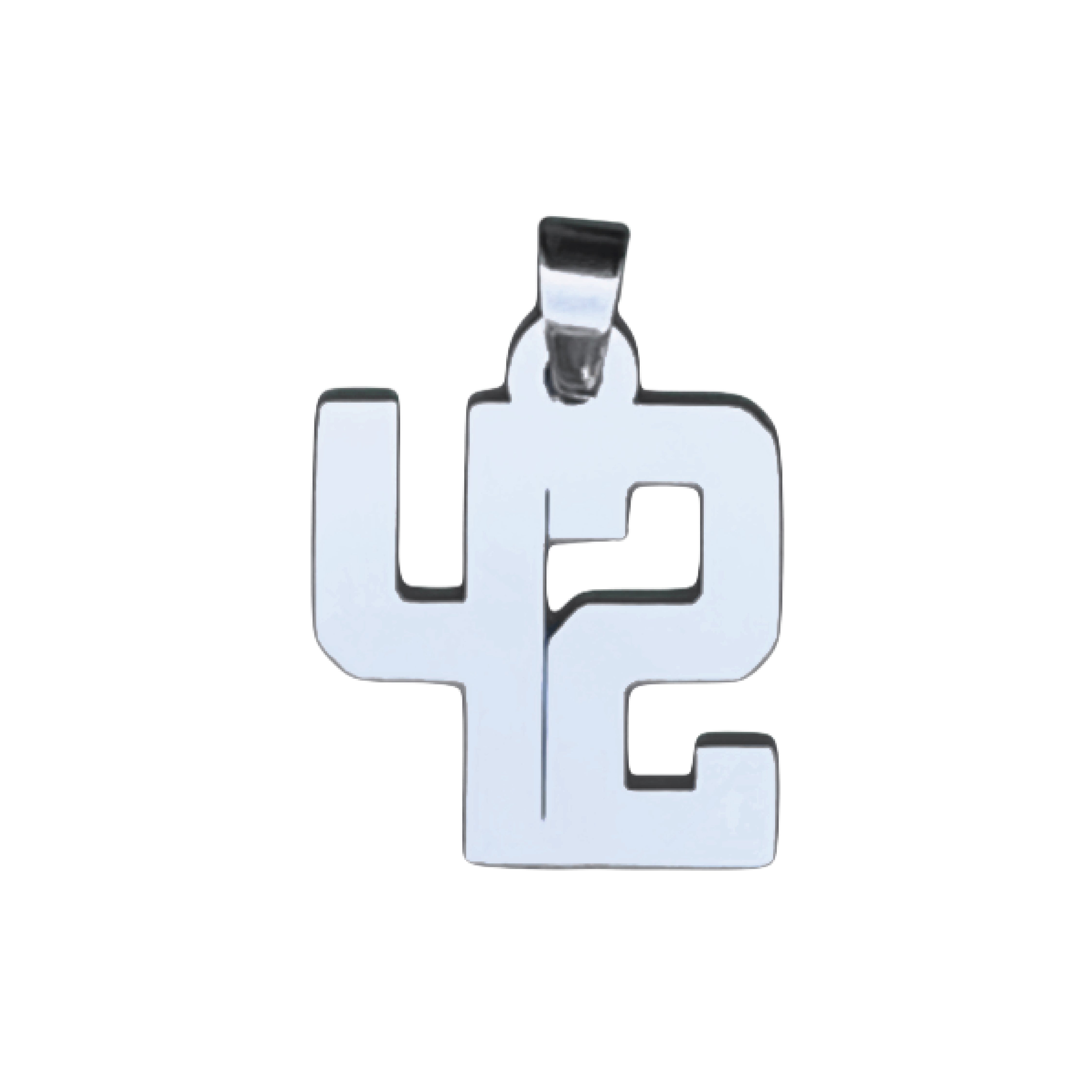 Custom Number Pendant Necklace - Stainless Steel