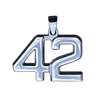 Pro Number Pendant - Stainless Steel