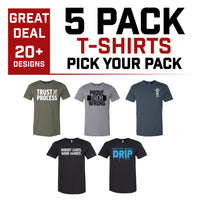 5 FOR $125 T-SHIRTS
