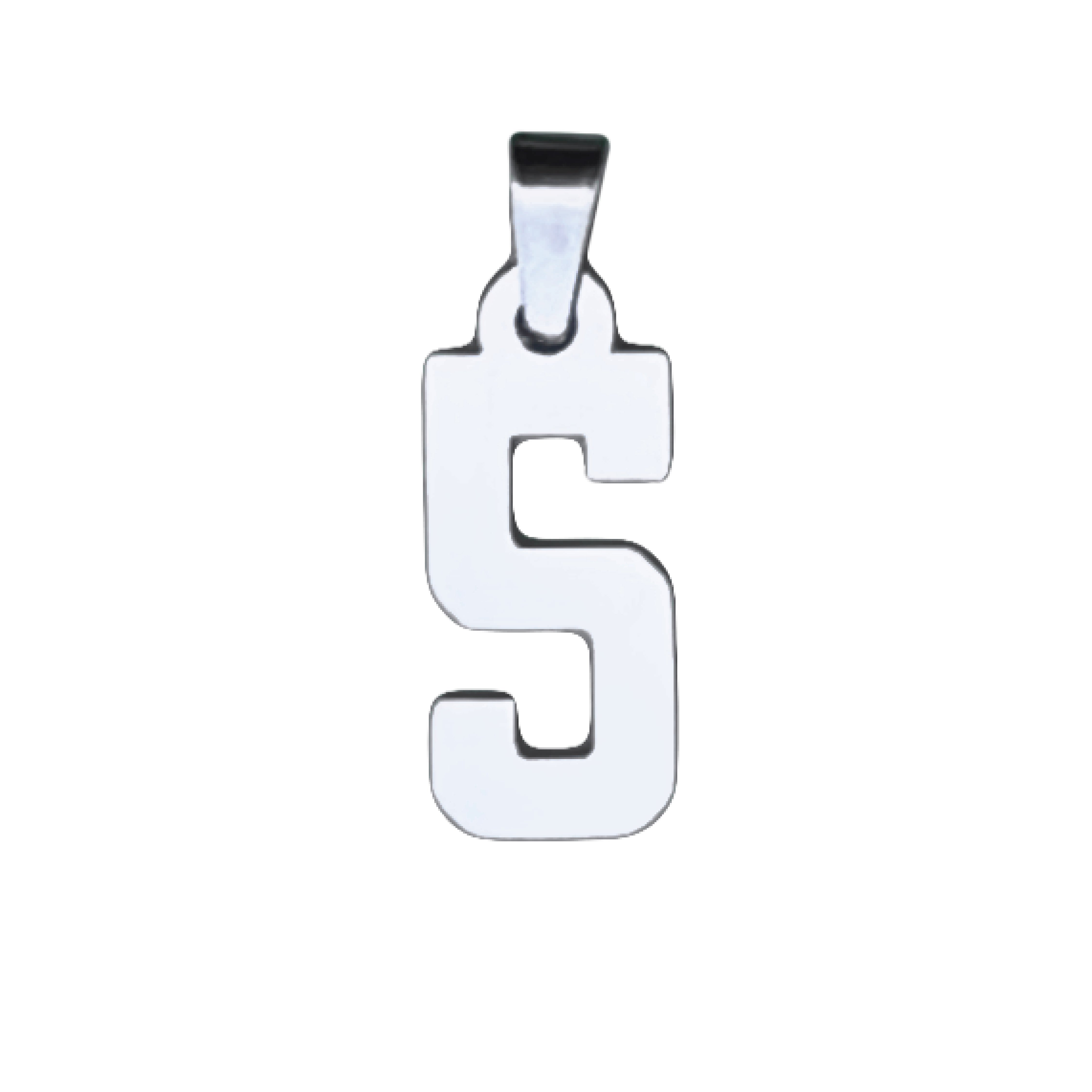 Custom Number Pendant Necklace - Stainless Steel