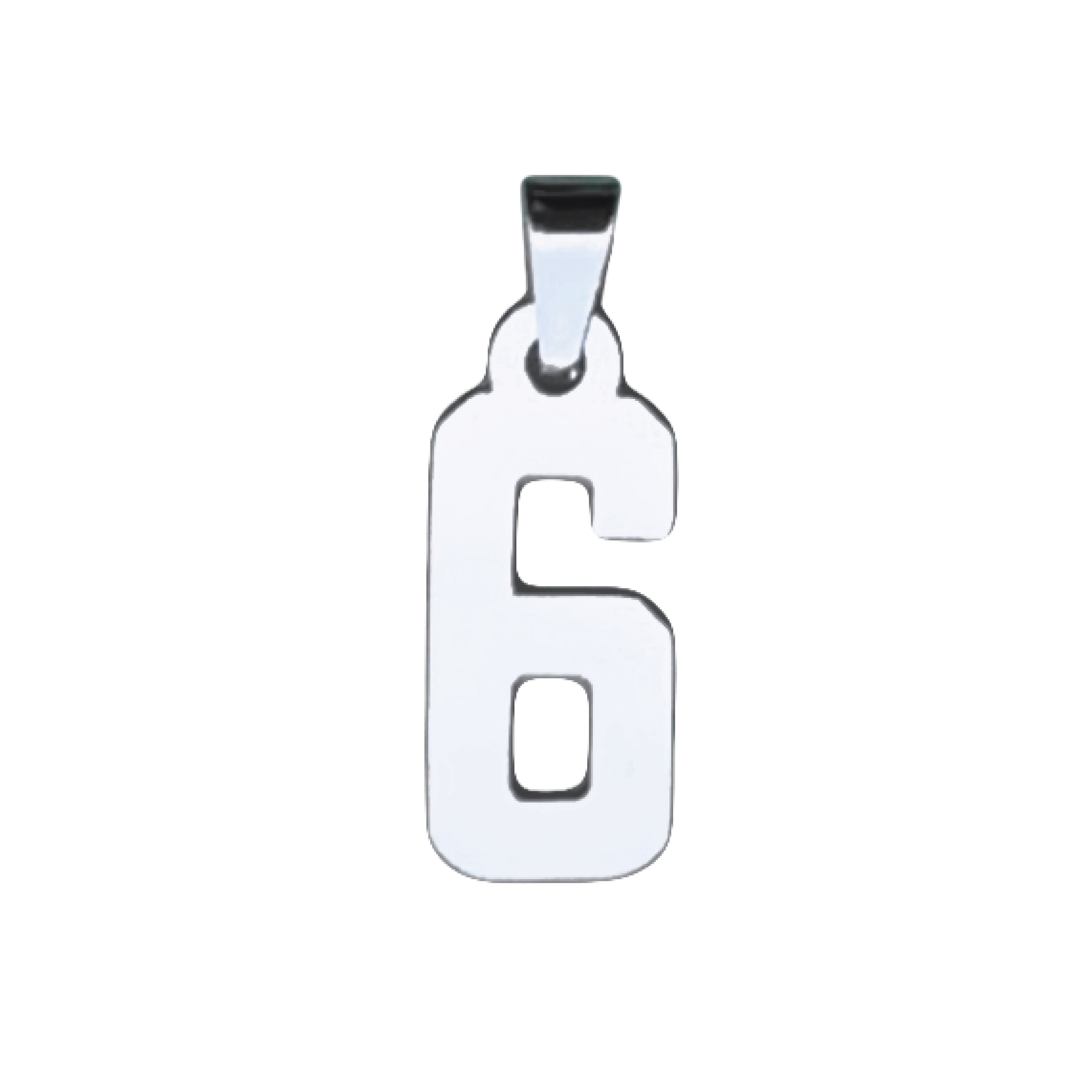 Custom Number Pendant Necklace - Stainless Steel