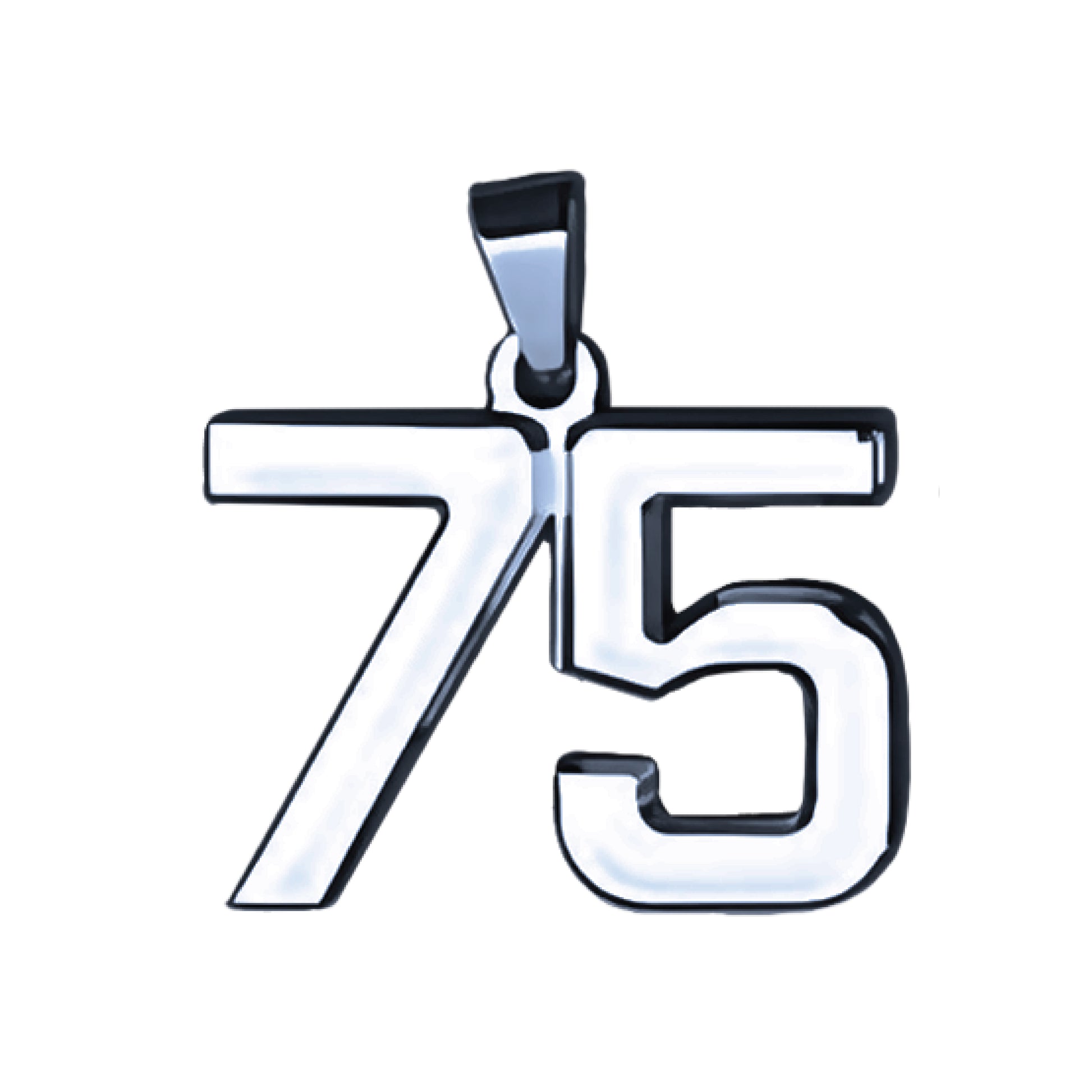 Pro Number Pendant - Stainless Steel