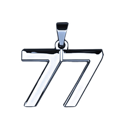 Pro Number Pendant - Stainless Steel