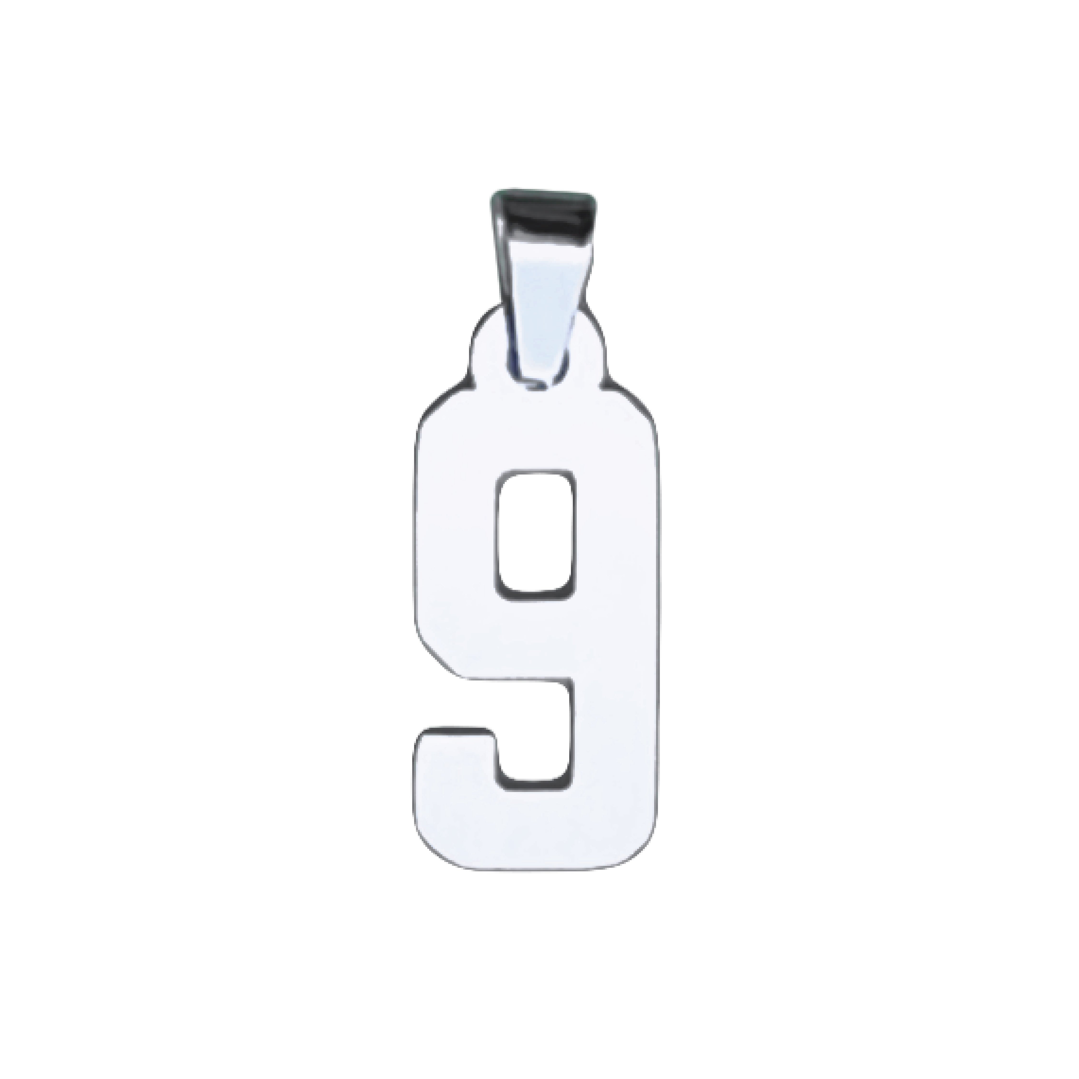 Custom Number Pendant Necklace - Stainless Steel
