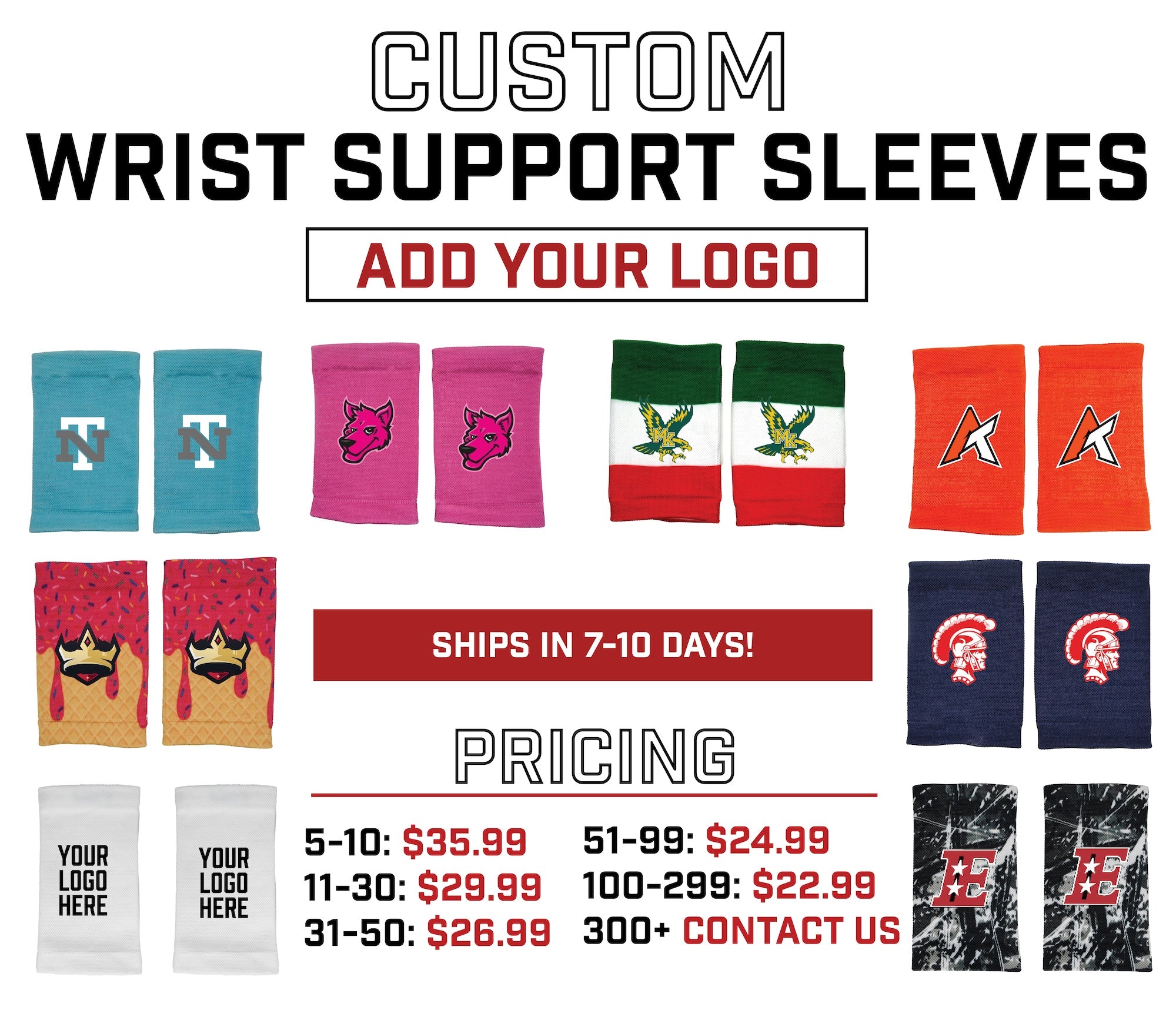 CUSTOM WRIST SLEEVES