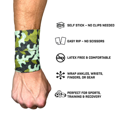 Army Camo Self Stick Athletic Tape