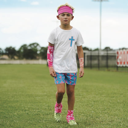 Pink Out Pack | 2 Arm Sleeves, 1 Headband, 1 Cleat Covers, 2 Athletic Tapes, 1 Wristband